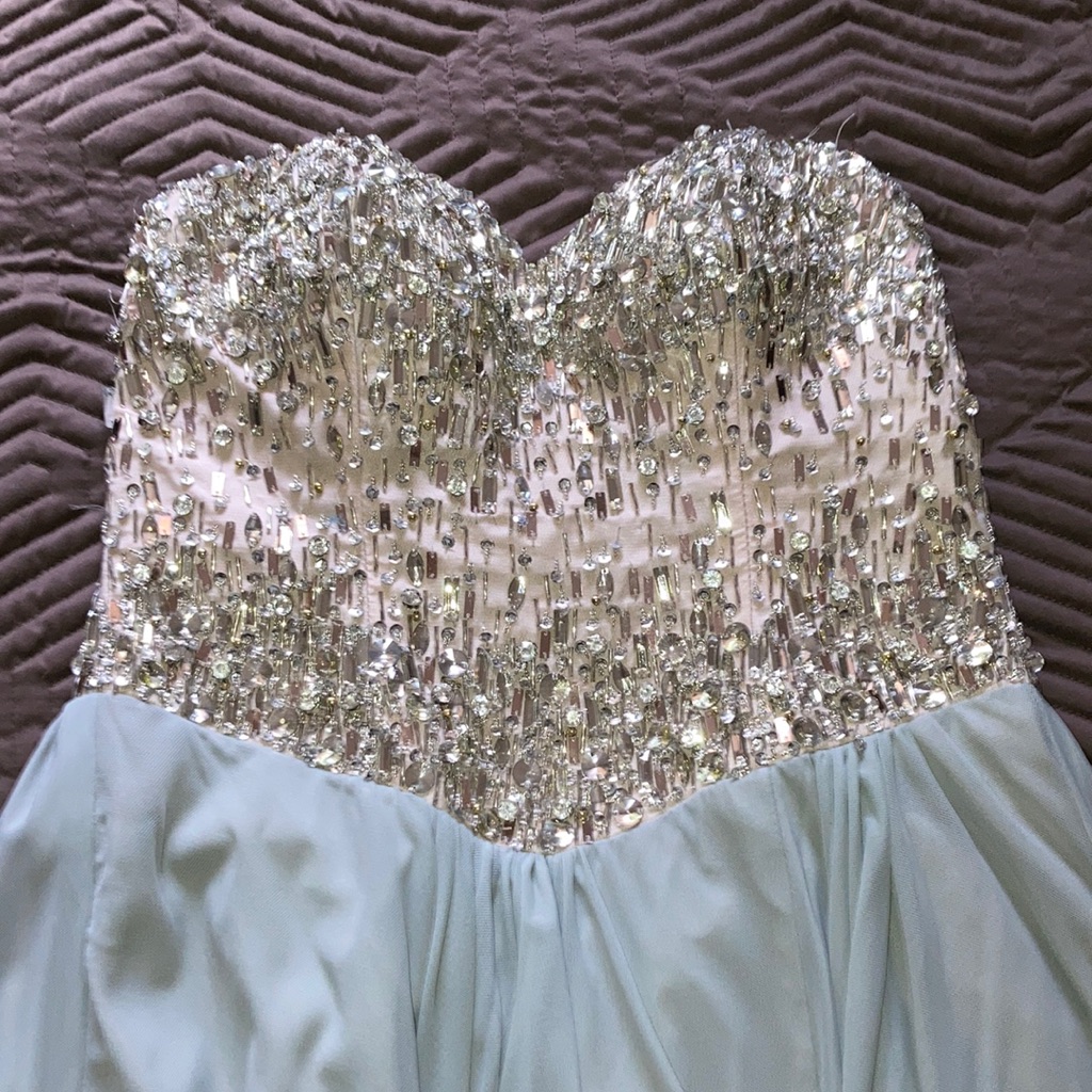 Couture Bedazzled Bridesmaid Dress